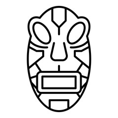 Maya idol icon. Outline maya idol vector icon for web design isolated on white background