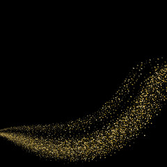 vector abstract background, golden wave. festive atmosphere eps 10