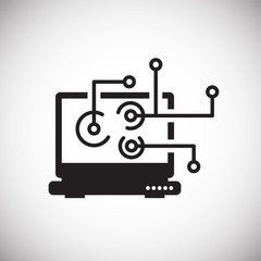 IT engineering icon on white background for graphic and web design, Modern simple vector sign. Internet concept. Trendy symbol for website design web button or mobile app