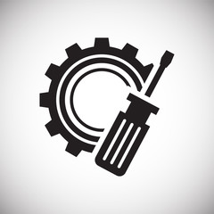 Construction icon on white background for graphic and web design, Modern simple vector sign. Internet concept. Trendy symbol for website design web button or mobile app