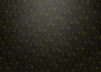 Dark abstract background with yellow neon lines
