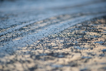Sand on Icy Road
