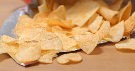 Eating potato chip
