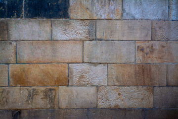 Brick wall made of old brick