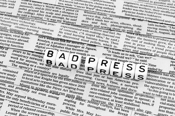 Obraz premium Bad press