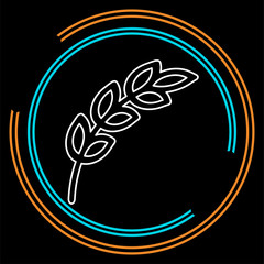 Gluten free icon. vector gluten symbol