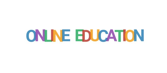 Online education word concept