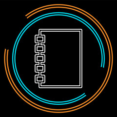 organizer planner book icon