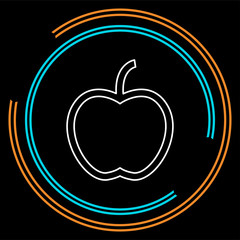 vector apple fruit illustration fresh healthy food