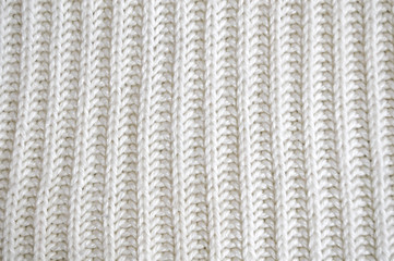 Knitting, white knitted texture, space, needlework, knitted plaid.