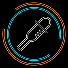 vector dropper icon, eyedropper illustration