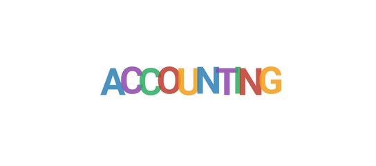 Accounting word concept