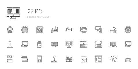 pc icons set