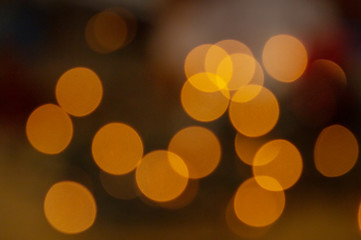 Bokeh Blurred colored background. magic circles.