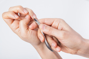 Manicure and pedicure. body care, spa treatments.