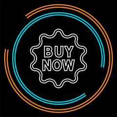 vector buy now sign icon - shop label symbol.