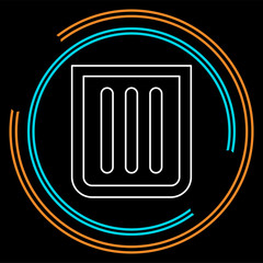 waste icon - trash bin, recycle garbage can