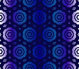 Dark blue Pattern Of Geometric Style. Seamless. Vector Illustration. Design For Printing, Presentation, Textile Industry