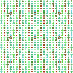 Seamless abstract pattern background with a variety of colored circles.