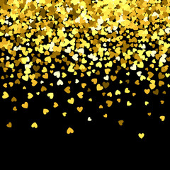 Background of random falling hearts