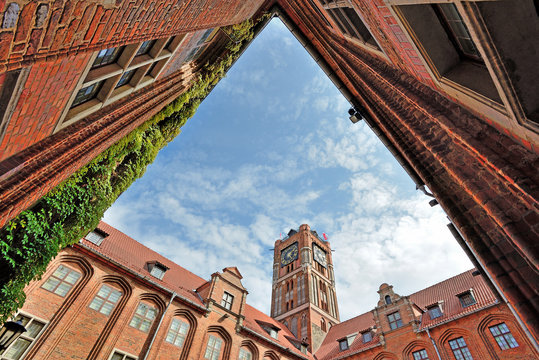 Fototapeta Town Hall in Toruń, Poland