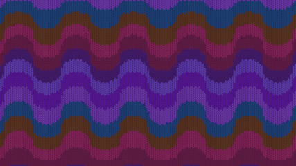 Background with a knitted texture, imitation of wool. Multicolored diverse lines.