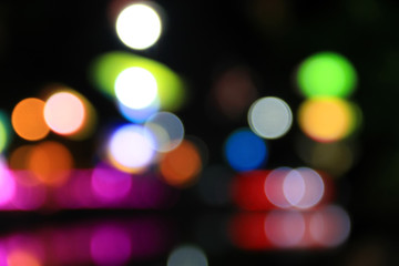 photo of bokeh lights on the street