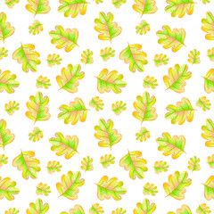 oak leaves pattern 