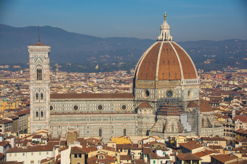 Fototapeta na wymiar Florence Cathedral January 2019