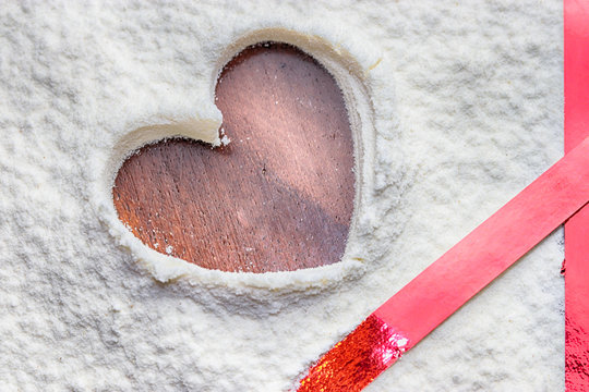 Cuore e nastri rossi, san valentino
