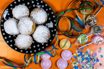 Party mit Pfannkuchen