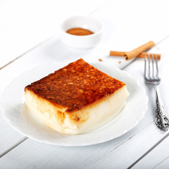 Turkish Traditional Desert Kazandibi / Milk Pudding