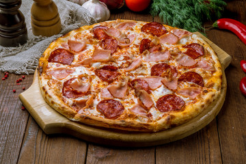 Italian meat pizza - 243379181