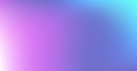 Purple Blue Gradient Vibrant Dreamy Vector Background. Sunrise, Sunset, Sky, Water Color Overlay Neon Design Element. Luxury Trendy Holograph Defocused Texture. Digital Funky Cool Tech Gradient Paper.