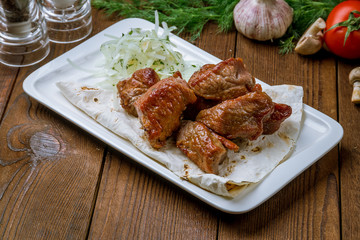 Kebab of pork