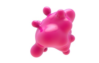 Abstract fluid blob compositions background. colorful liquid shape 3D Rendering.