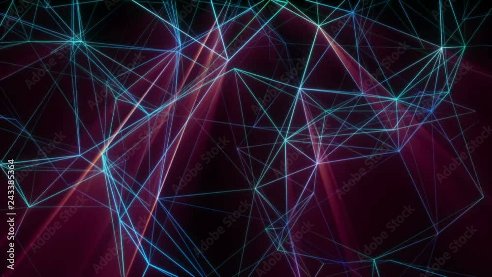 Poster the twinkling web.3d rendered abstract plexus shapes. connection and web concept. digital, communica