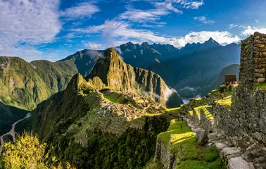 Papier Peint photo Machu Picchu Machu Picchu Inkastätte au Pérou