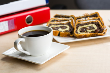 A break at work - time for something sweet.