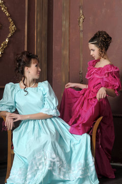 Two ladies. Female, edwardian.