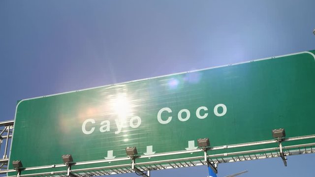 Airplane Landing Cayo Coco
