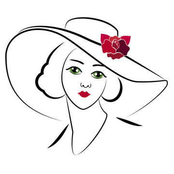 recommend clip art: woman with hat 6