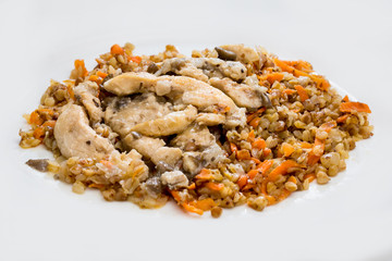 buckwheat with chicken fillet