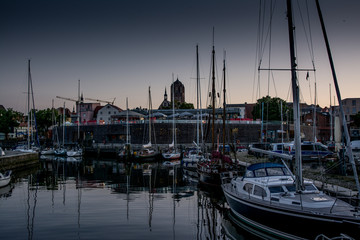 Fototapeta na wymiar Deutschland Stralsund Hafen