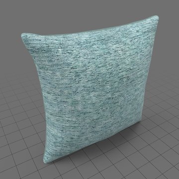 Square fabric throw pillow