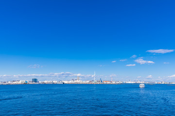 Fototapeta na wymiar (神奈川県ｰ都市風景)横浜大桟橋から望む風景９