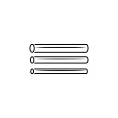 pipe, heating, abs, tube icon. Element of plumbing and heating icon for mobile concept and web apps. Detailed pipe, heating, abs, tube icon can be used for web and mobile