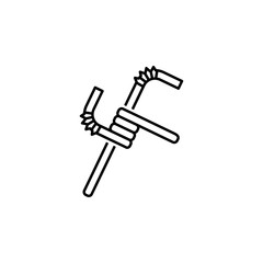 straws, pollution, waste  icon. Element of earth pollution icon for mobile concept and web apps. Detailed straws, pollution, waste  icon can be used for web and mobile