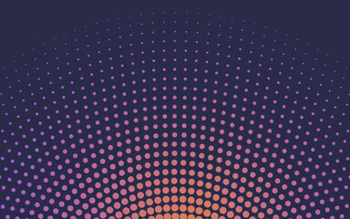 Orange gradient halftone background vector