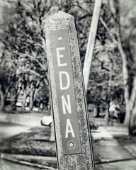 Edna Name Street Sign